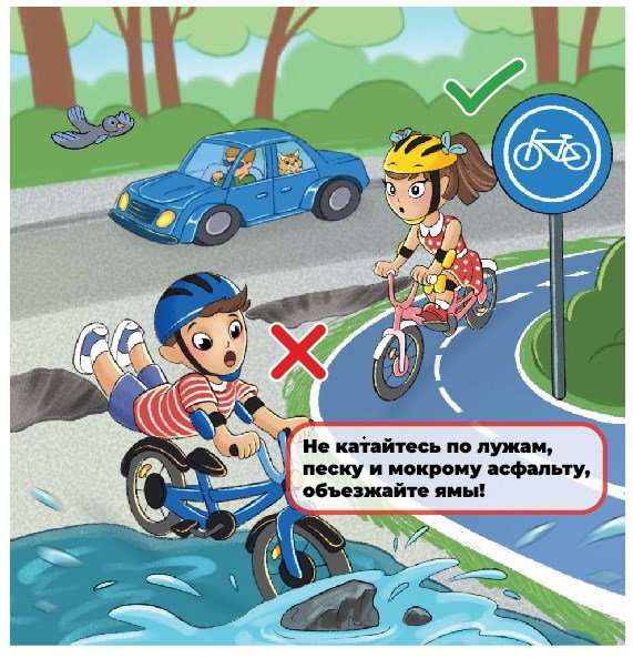 где могут передвигаться велосипедисты